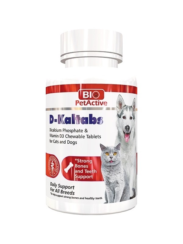 Bio Pet Active D-Kaltabs Kedi ve Köpekler Için Kalsiyum Tablet 84 Tb