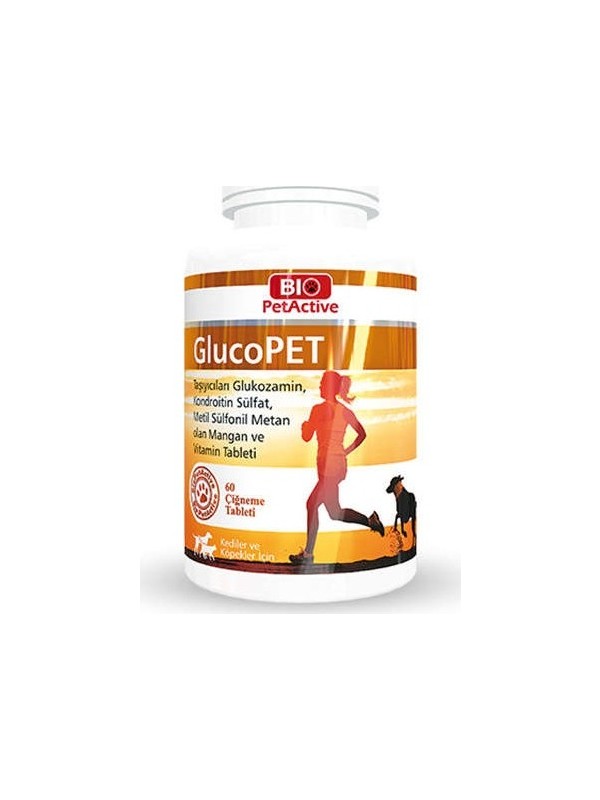 Bio Pet Active Bio Petactive Glucopet Kedi ve Köpekler Için Eklem Güçlendirici 60 Tablet