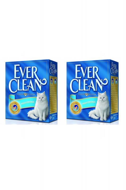 Ever Clean Multi Crystal/Multi Kristal Kedi Kumu 10 LT X 2 Adet