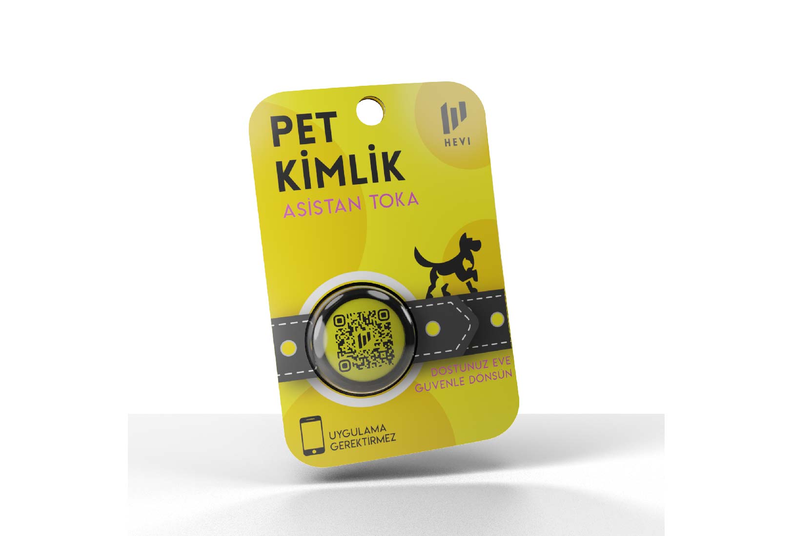 HEVİTAG Evcil Hayvan Dijital Kimliği Sarı