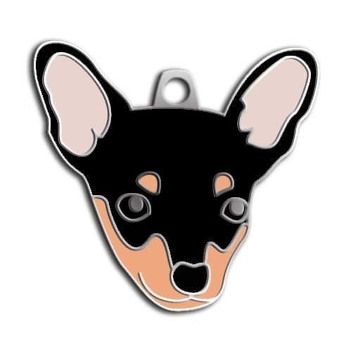 Pincher Köpek Künyesi (Siyah)