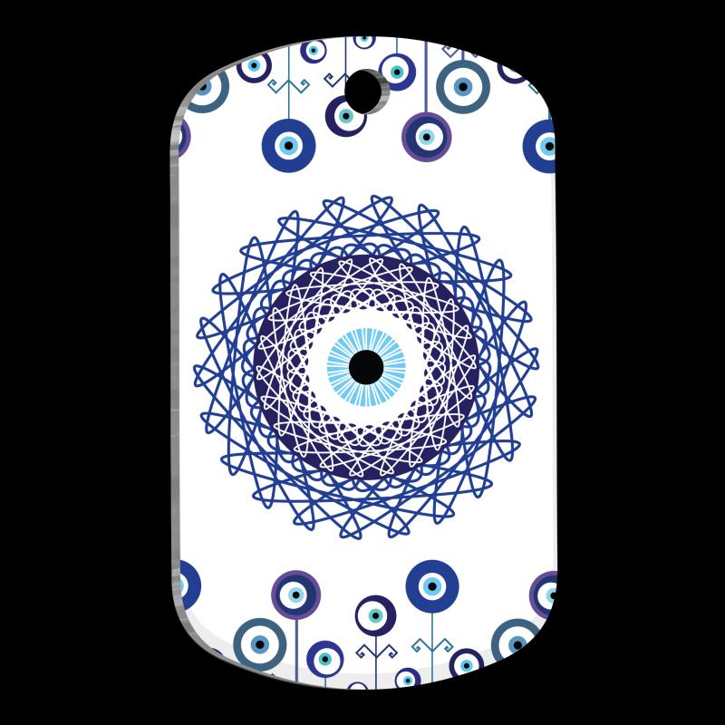 Nazar Boncuğu Mandala Pet Tag
