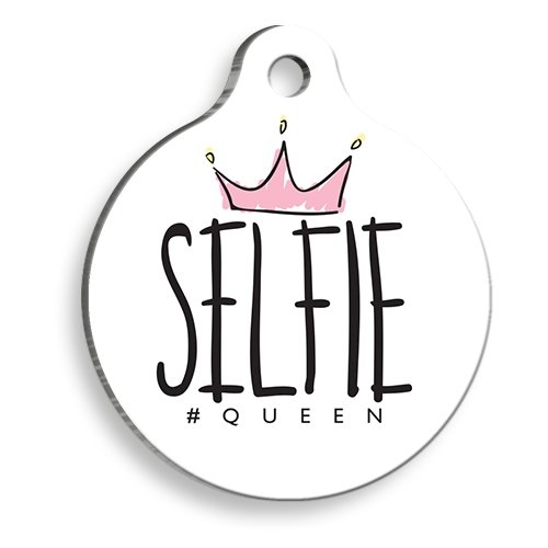Selfie Queen Yuvarlak Kedi ve Köpek Künyesi