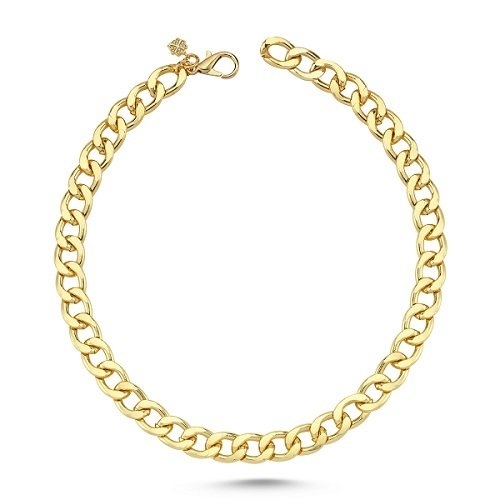 Thepassage Kedi Köpek Kolyesi - Gold XLarge - 70 cm.