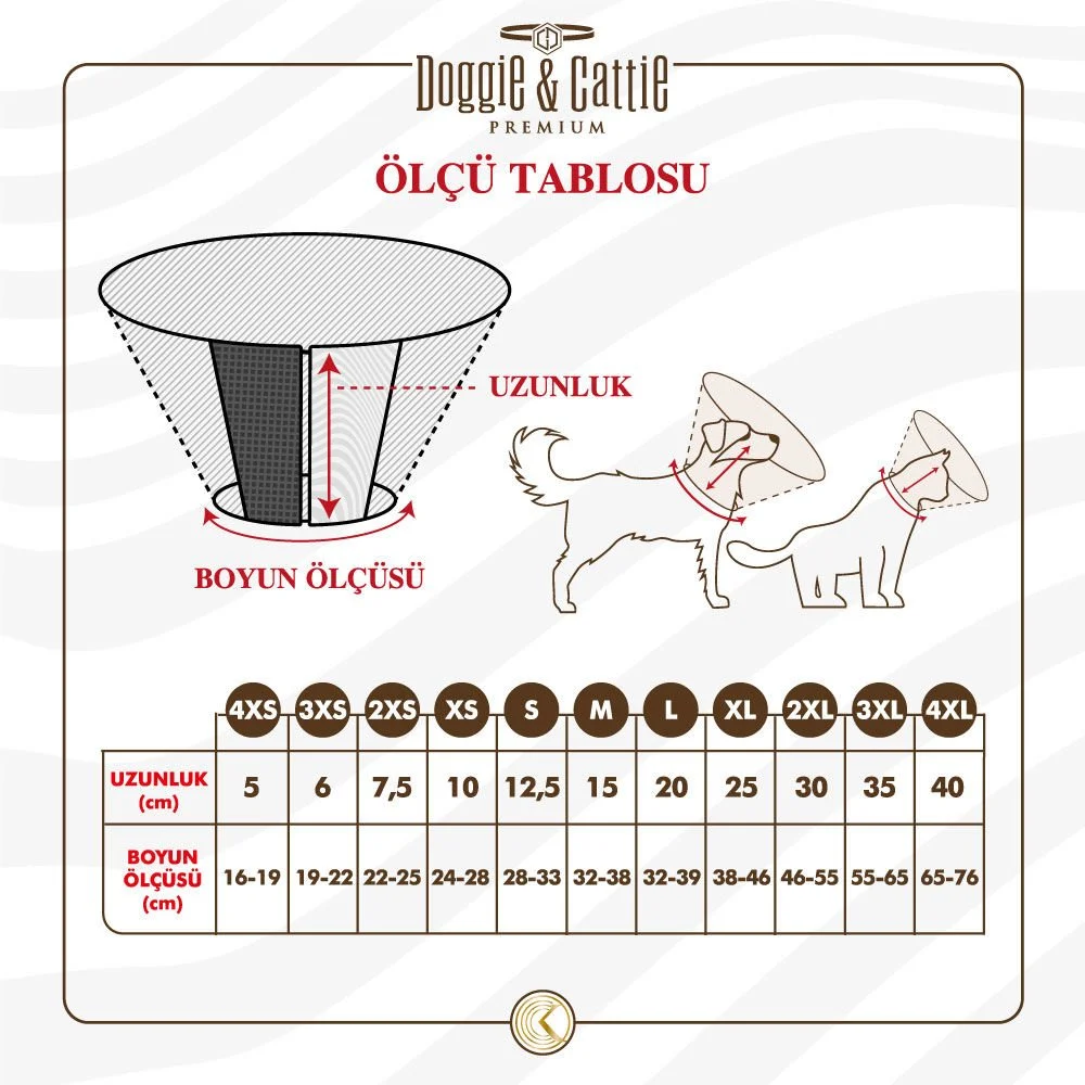 Doggie Comfort Kedi Köpek Yakalık XS 10x24-28cm