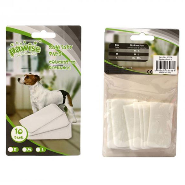 Pawise Köpek Regl Pedi (S) 10’lu Paket