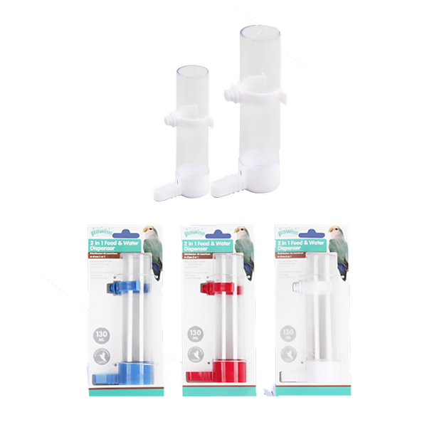 Pawise Kuş Suluk Yada Yemlik 130 Ml  16 cm