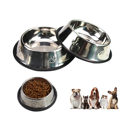 Markapet Pati Desenli Çelik Mama ve Su Kabı 8 Oz 250 ml 15 cm