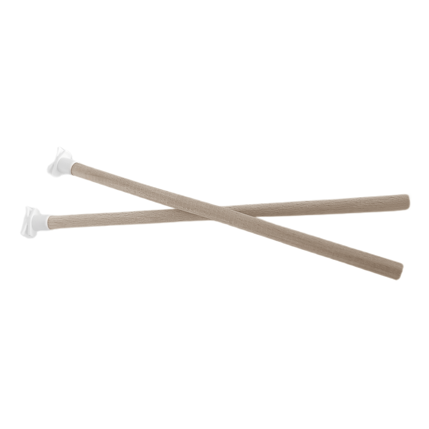 Markapet Doğal Ahşap Kuş Tüneği 1.2 cm-25 cm Standart  Beyaz (2 Adet)
