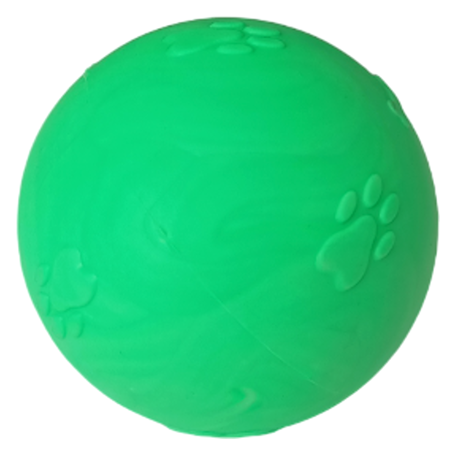 Pati Desenli Termoplastik Sert Köpek Oyun Topu 6 cm Small Yeşil
