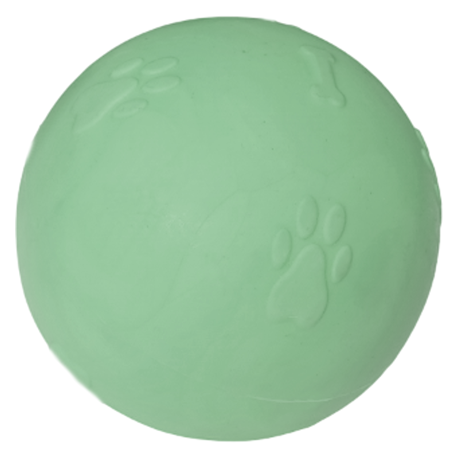 Pati Desenli Termoplastik Sert Köpek Oyun Topu 6 cm Small Yeşil