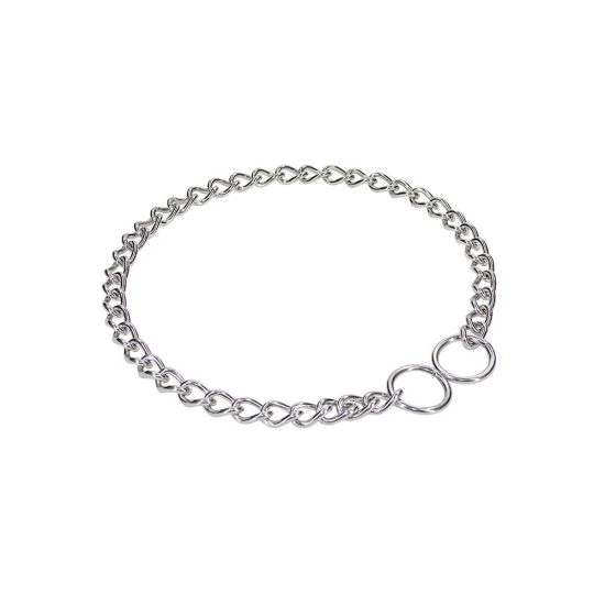 Doggie Eğitim Serisi Boğma Zincirli Köpek Boyun Tasması - 3x45-45 - Stainless