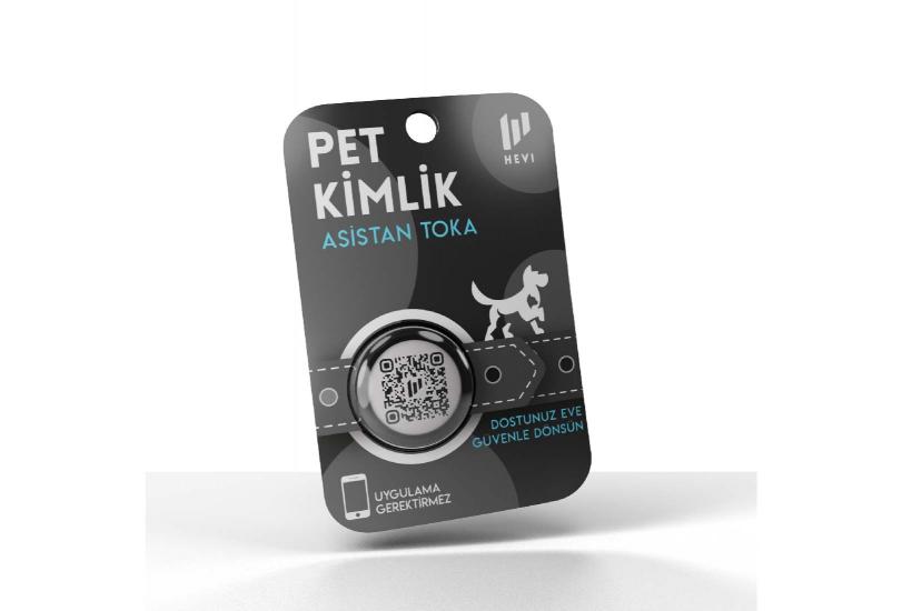 HEVİTAG Evcil Hayvan Dijital Kimliği Siyah