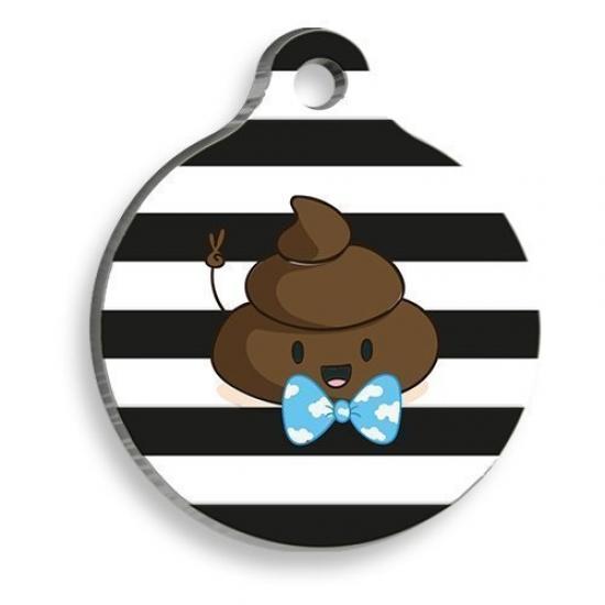 Mr Poop Yuvarlak Kedi ve Köpek Künyesi