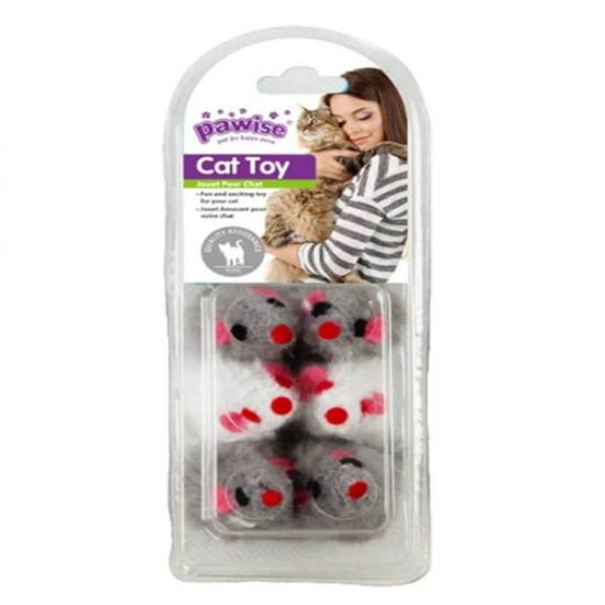 Pawise Peluş Fare 6 Adet