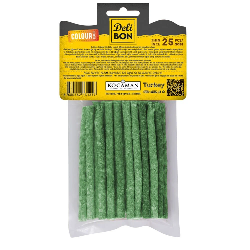 Delibon Super Munchy Çubuk - Spirulinalı İnce 25 Adet